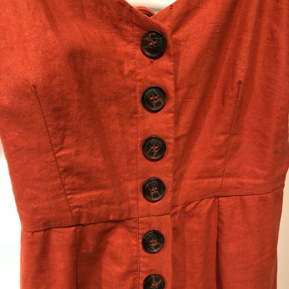 American Threads Orange Romper